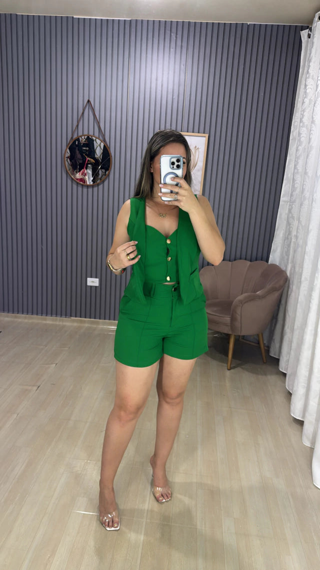 CONJUNTO SHORTS ALFAIATARIA ESSENCIAL