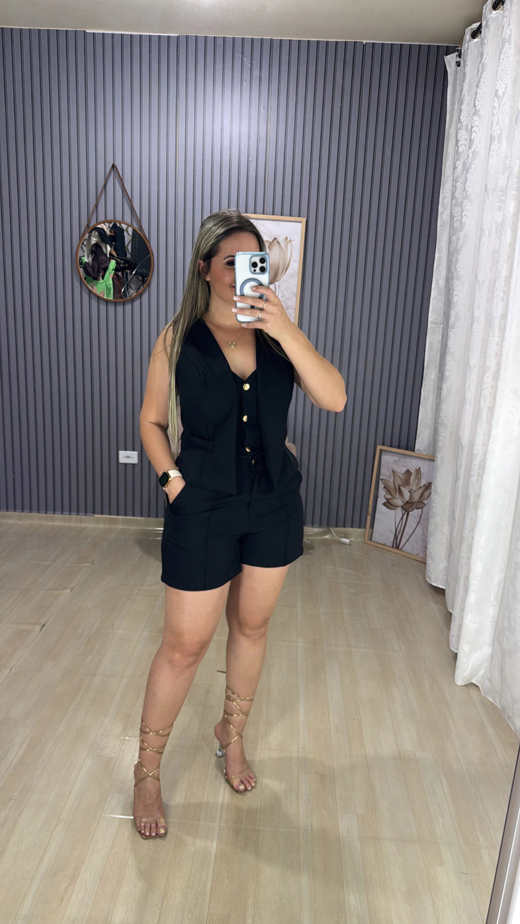 CONJUNTO SHORTS ALFAIATARIA ESSENCIAL